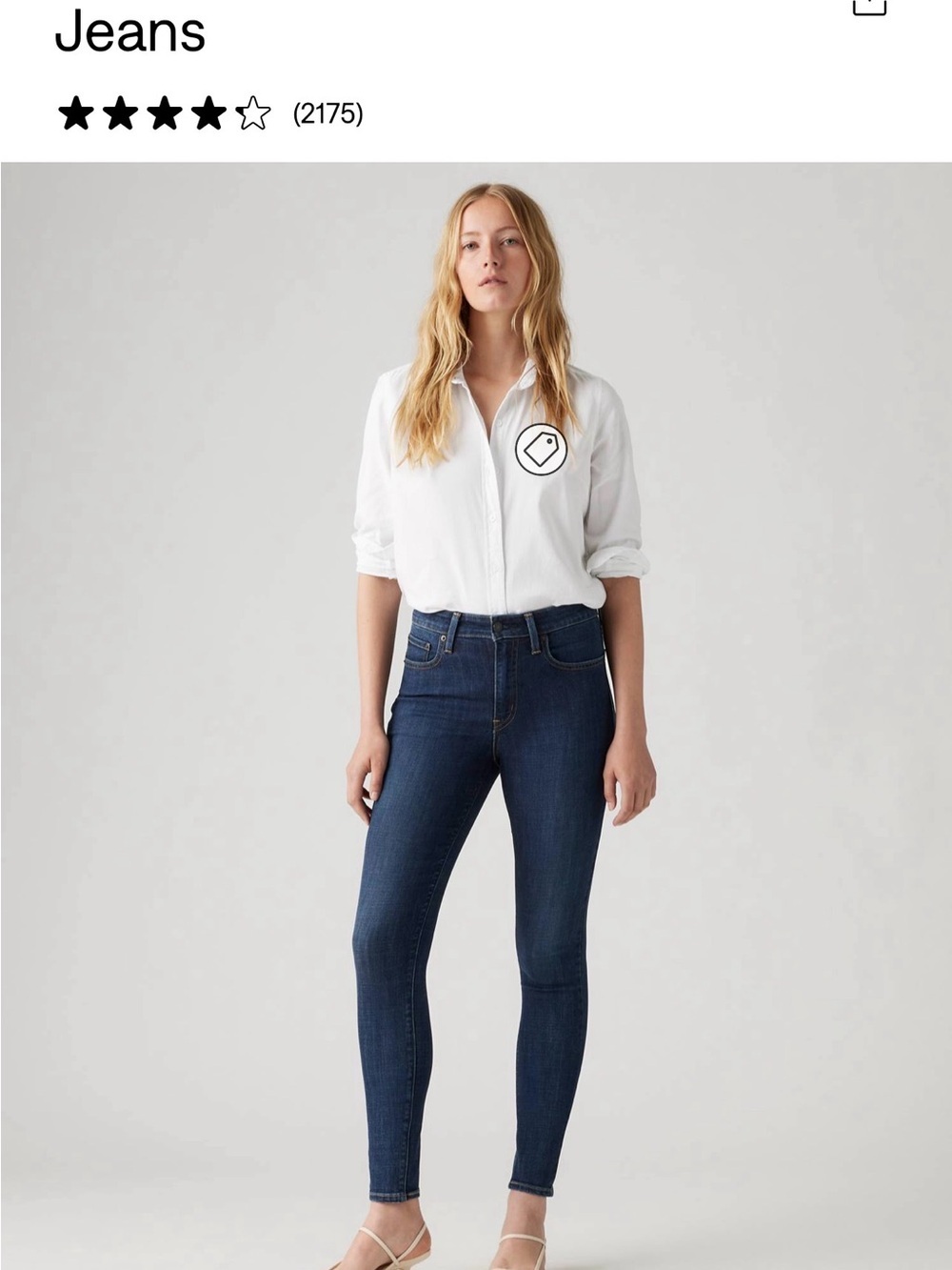Levi's 721 High Rise Skinny Women's Jeans in Dark Blue Wash sz30x28